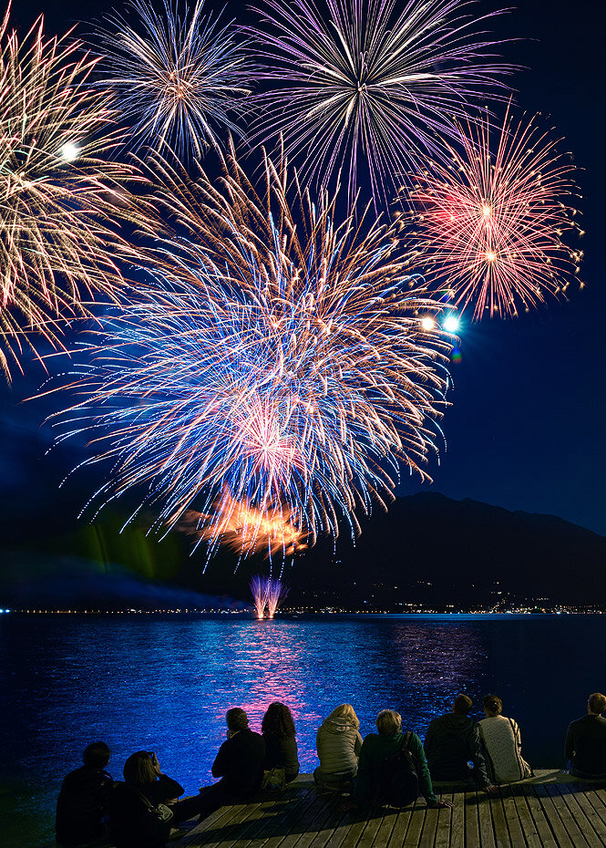 Lago di Garda La Rocca Fuochi d'artificio